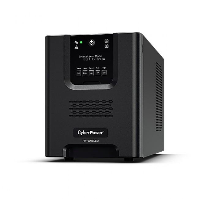 CyberPower PR1000ELCD uninterruptible power supply (UPS) 1 kVA 900 W 8 AC outlet(s)