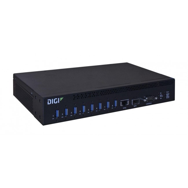 Digi AW08-G300 interface hub USB 3.2 Gen 1 (3.1 Gen 1) Type-A 10000 Mbit/s Black