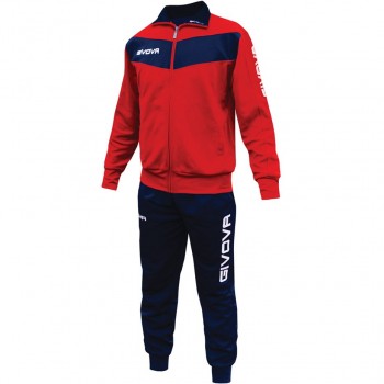 Givova Tuta Visa Tracksuit Red-Navy TR018 1204 XS