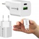 everActive GaN SC-390Q wall charger with USB QC3.0 socket and USB-C PD PPS 30W