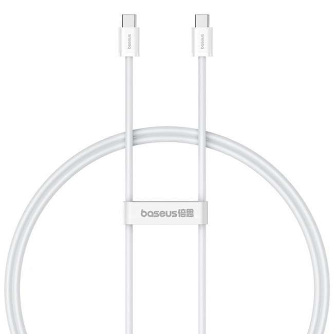 Baseus Superior USB C to USB C data cable 1 m 30 W White Baseus Superior USB C to USB C data cable 1 m 30 W White