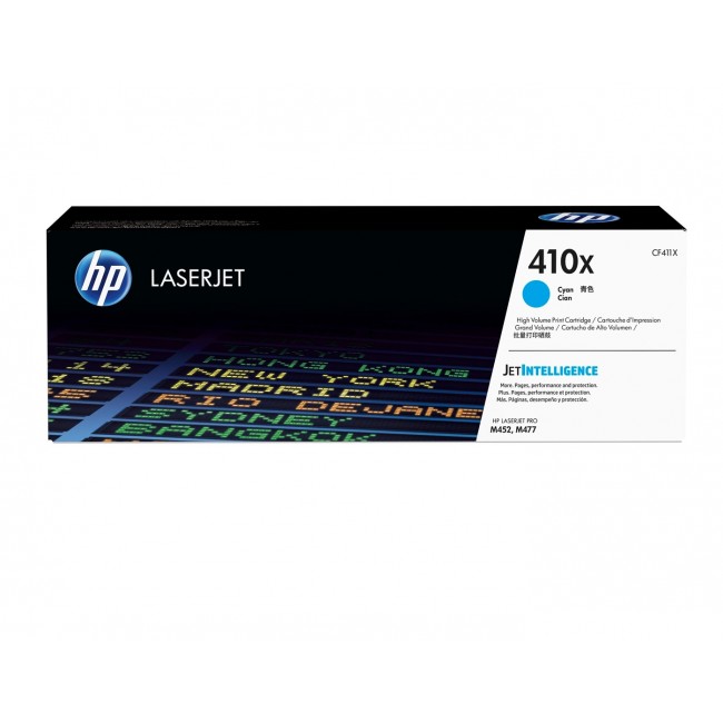 HP 410X High Yield Cyan Original LaserJet Toner Cartridge HP 410X High Yield Cyan Original LaserJet Toner Cartridge
