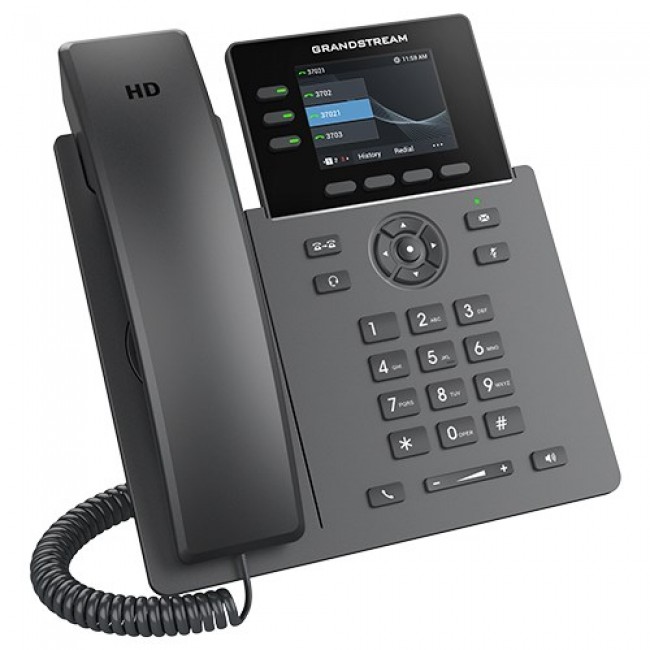 Grandstream Networks GRP2611G IP phone Black 3 lines TFT