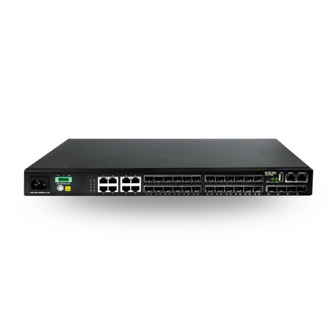 DCN S5750E-28F-SI-D network switch Managed L2/L3 Gigabit Ethernet (10/100/1000) 1U Black