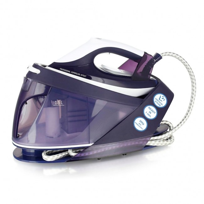 Emerio SG-123562 steam ironing station 2200 W 1.5 L Ceramic soleplate Purple, White