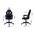 Huzaro FORCE 2.5 BLUE MESH Gaming armchair Mesh seat Black, Blue