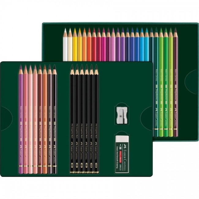 Faber-Castell Polychromos & Pitt Graphite Matt Set Multicolour 38 pc(s) Faber-Castell Polychromos & Pitt Graphite Matt Set Multicolour 38 pc(s)