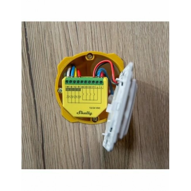 Shelly Plus RGBW PM Wireless Green, Yellow
