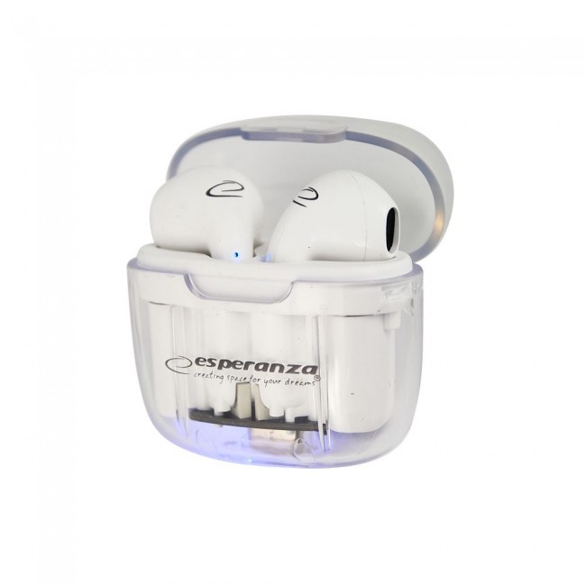 Esperanza EH237W Bluetooth In-Ear Headphone TWS White Esperanza EH237W Bluetooth In-Ear Headphone TWS White