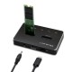 Qoltec M.2 SSD Docking Station | NVMe| SATA | USB-C | DUAL 2 x 2TB Qoltec M.2 SSD Docking Station | NVMe| SATA | USB-C | DUAL 2 x 2TB