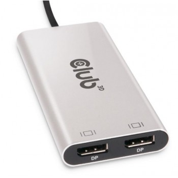 CLUB3D Thunderbolt 3 to DisplayPort Dual Monitor 4K60Hz M/F