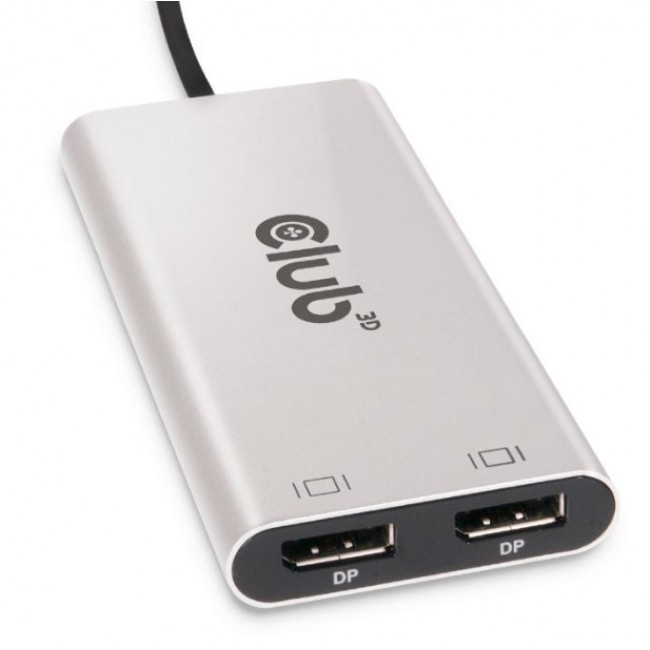CLUB3D Thunderbolt 3 to DisplayPort Dual Monitor 4K60Hz M/F