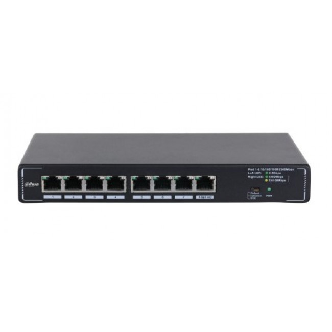 Dahua Technology SMG1008 network switch Unmanaged 2.5G Ethernet (100/1000/2500) Black Dahua Technology SMG1008 network switch Unmanaged 2.5G Ethernet (100/1000/2500) Black