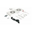 Equip Cooling Fans 19', 1U, 2FANS, RAL7035 Grey