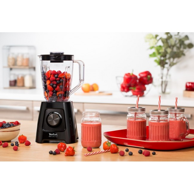 Tefal BlendForce II BL4208 blender 1.25 L Tabletop blender 600 W Black