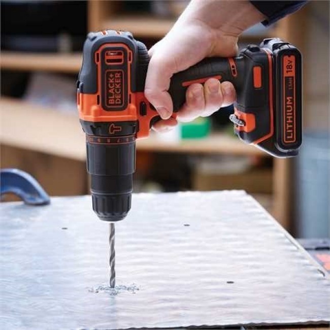 Black & Decker BDCHD18-QW drill Black,Orange 1400 RPM