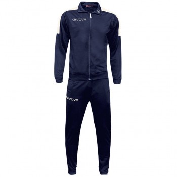 Givova Tuta Revolution Tracksuit navy blue-white TR033 0403 2XS