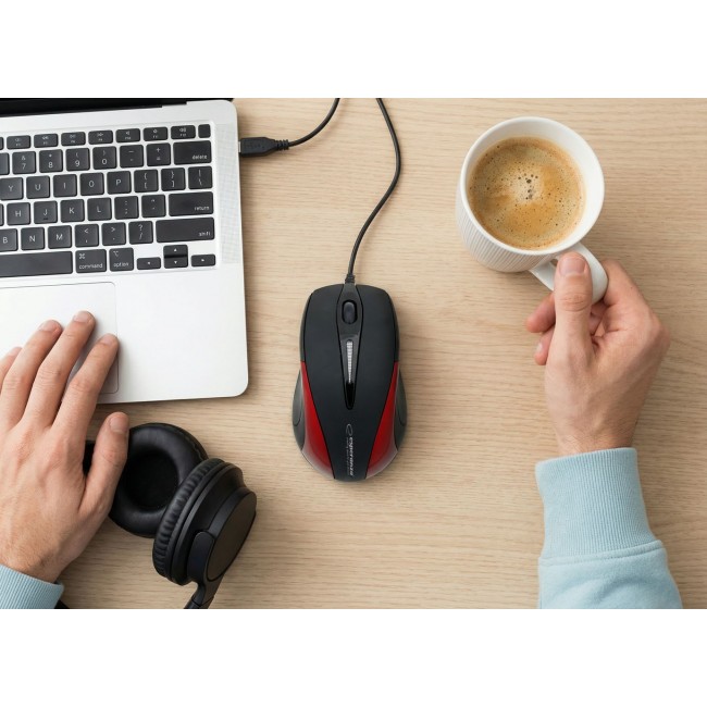 Esperanza EM102R mouse USB Type-A Optical 800 DPI