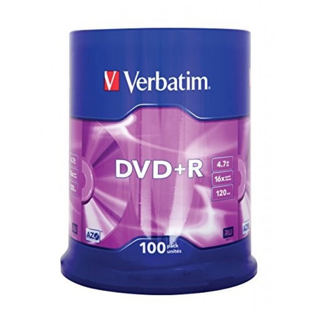 Verbatim DVD+R Matt Silver 4.7 GB 100 pc(s)