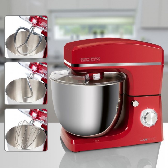 Food processor KM 3765 CLATRONIC red