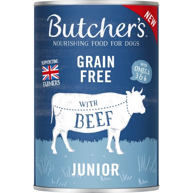 BUTCHER'S Original Junior Mega pack mix - wet dog food - 6 x 400g