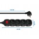 Esperanza ELK212K power extension 1.5 m 4 AC outlet(s) Indoor Black Esperanza ELK212K power extension 1.5 m 4 AC outlet(s) Indoor Black