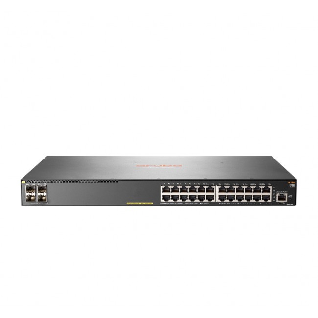 HPE Aruba Networking 2930F 24G PoE+ 4SFP+ Managed L3 Gigabit Ethernet (10/100/1000) Power over Ethernet (PoE) 1U HPE Aruba Networking 2930F 24G PoE+ 4SFP+ Managed L3 Gigabit Ethernet (10/100/1000) Power over Ethernet (PoE) 1U