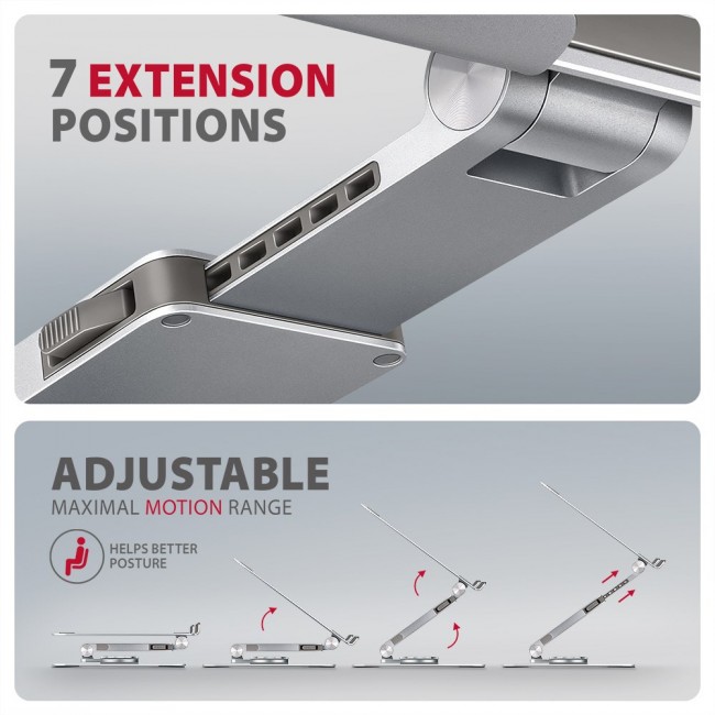 Axagon STND-LR stand with 360 rotation for laptops and tablets Axagon STND-LR stand with 360 rotation for laptops and tablets