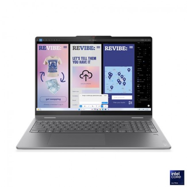 Lenovo Yoga 7 2-in-1 16ILL10, Luna Grey, 16-inch OLED Touchscreen, WQXGA+, 2880 x 1800 pixels, Glossy, Intel Core Ultra 7, 256V, 16 GB Soldered LPDDR5x, SSD 1000 GB, Intel Arc Graphics, Windows 11 Home, 802.11be, Bluetooth 5.4, Keyboard Language English, Lenovo Yoga 7 2-in-1 16ILL10, Luna Grey, 16-inch OLED Touchscreen, WQXGA+, 2880 x 1800 pixels, Glossy, Intel Core Ultra 7, 256V, 16 GB Soldered LPDDR5x, SSD 1000 GB, Intel Arc Graphics, Windows 11 Home, 802.11be, Bluetooth 5.4, Keyboard Language English,
