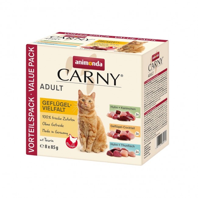 ANIMONDA Carny Adult Poultry mix - wet cat food - 8x85g ANIMONDA Carny Adult Poultry mix - wet cat food - 8x85g