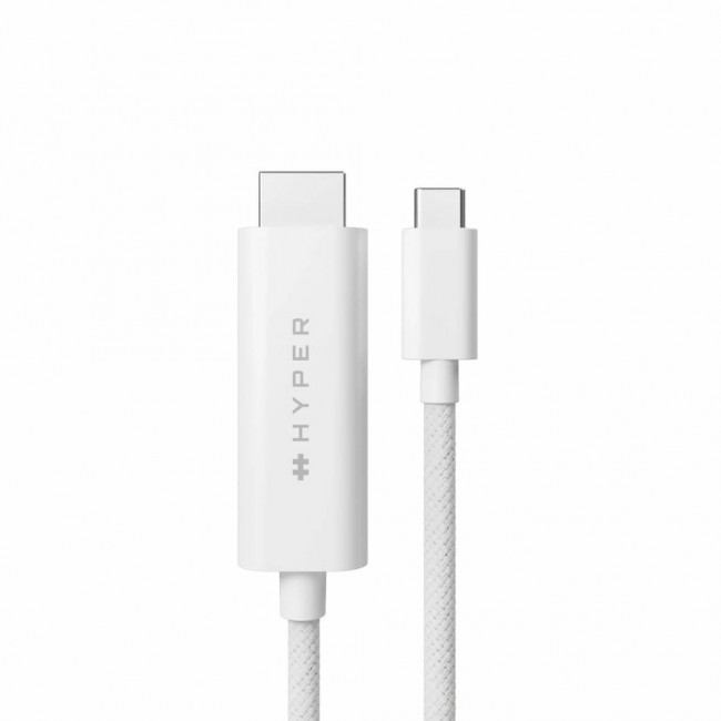 HYPER HyperDrive USB-C to HDMI 4K60Hz Cable - White