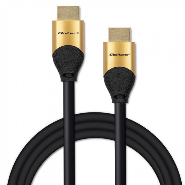 Qoltec 50356 HDMI v2.1 Cable Ultra high speed 8K | 60Hz | 28AWG | GOLD | 3m Qoltec 50356 HDMI v2.1 Cable Ultra high speed 8K | 60Hz | 28AWG | GOLD | 3m