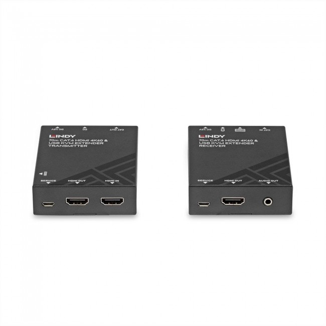 Lindy 70m Cat.6 HDMI 4K60, USB and Audio KVM Extender