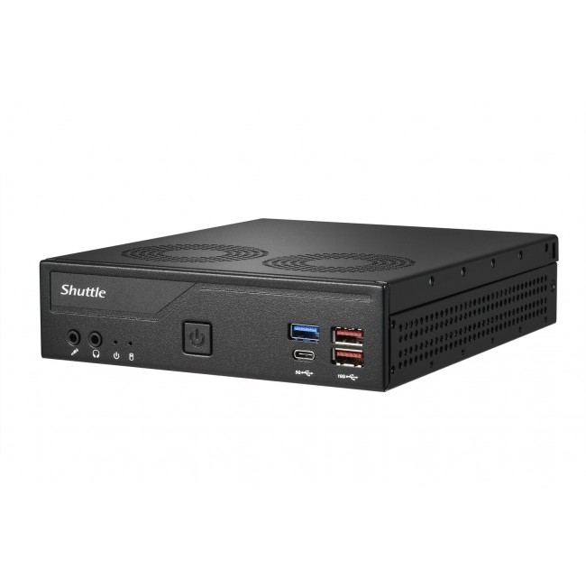 Shuttle Slim PC DH770 , S1700, 2x HDMI, 2x DP , 2x 2.5G LAN, 2x COM, 8x USB, 1x 2.5