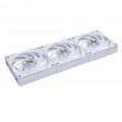 White wireless Lian Li UNI FAN 3-pack fan, 120mm