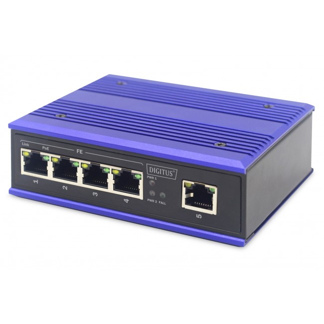 ASSMANN Electronic DN-650107 network switch Fast Ethernet (10/100) Power over Ethernet (PoE) Black, Blue ASSMANN Electronic DN-650107 network switch Fast Ethernet (10/100) Power over Ethernet (PoE) Black, Blue