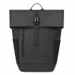 Rivacase Eden backpack Roll top backpack Black Polyester, PU leather
