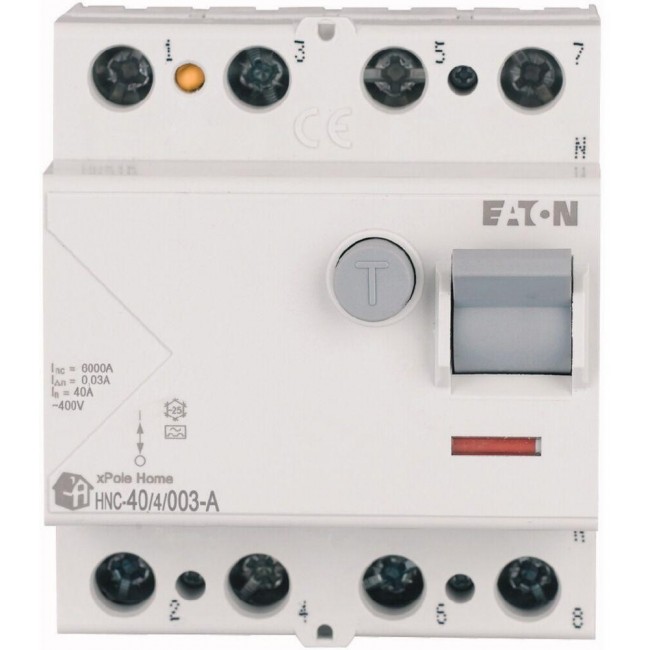 HNC-40/4/003-A 40A/ 30MA/A DIFFERENTIAL CIRCUIT BREAKER 40A 4P 4M 30MA A 6KA