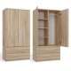Topeshop SZAFA MALWA SON bedroom wardrobe/closet 5 shelves 2 door(s) Oak Topeshop SZAFA MALWA SON bedroom wardrobe/closet 5 shelves 2 door(s) Oak