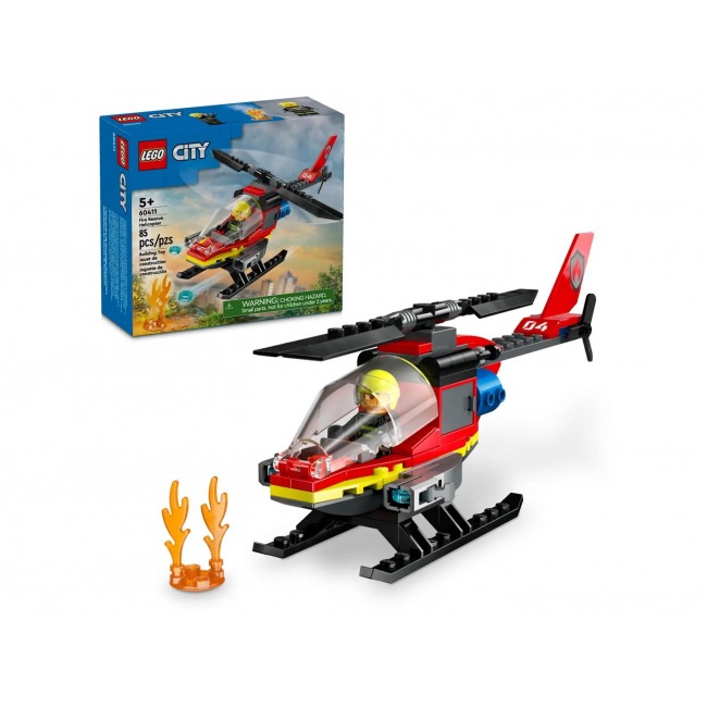 LEGO CITY 60411 FIRE RESCUE HELICOPTER LEGO CITY 60411 FIRE RESCUE HELICOPTER