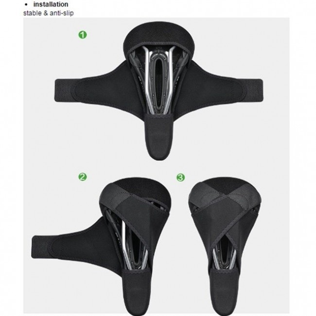 Rockbros LF047-B Bike saddle cover L Silicone + memory foam Black Rockbros LF047-B Bike saddle cover L Silicone + memory foam Black