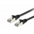 Equip Cat.6A S/FTP Patch Cable, Black, 25m