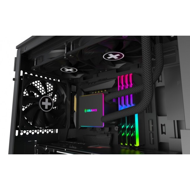 Xilence LiQuRizer RGB XC982 Processor Liquid cooling kit 12 cm Black
