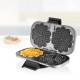 Unold 48241 waffle iron 2 waffle(s) 1300 W Black, Silver