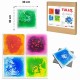 Tullo Sensory path colorful sensory tiles with liquid 4 pcs Tullo Sensory path colorful sensory tiles with liquid 4 pcs