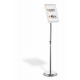 Durable 479823 sign holder/information stand A4 Aluminium, Plastic, Steel Silver