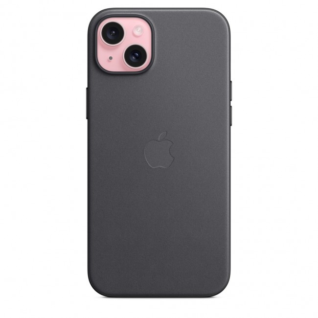Apple iPhone 15 Plus FineWoven Case with MagSafe - Black Apple iPhone 15 Plus FineWoven Case with MagSafe - Black