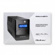 Qoltec Monolith uninterruptible power supply (UPS) Double-conversion (Online) 0.65 kVA 360 W 2 AC outlet(s)