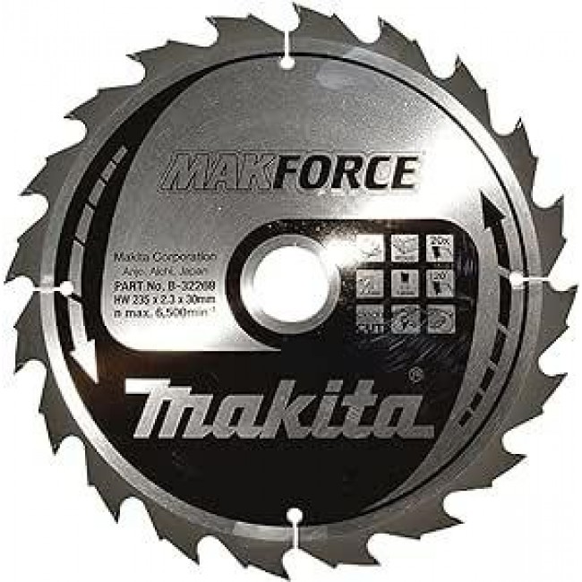 MAKITA CIRCULAR SAW BLADE 235x30x20z MAKFORCE WOOD MAKITA CIRCULAR SAW BLADE 235x30x20z MAKFORCE WOOD