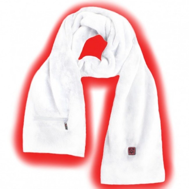 Glovii GA1W winter sport body protection Heated scarf Skiing, Snowboarding Unisex Polyester White Glovii GA1W winter sport body protection Heated scarf Skiing, Snowboarding Unisex Polyester White